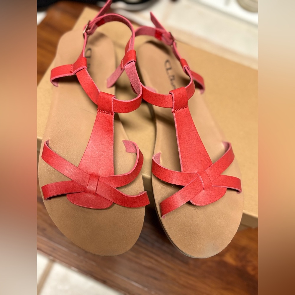 CL by Chinese Laundry Red Strappy Sandals